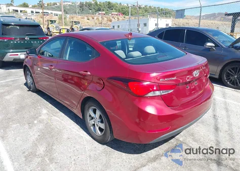 2014 Hyundai Elantra Se z USA, uszkodzony, nr VIN 5NPDH4AE9EH535687